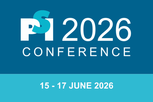 PSI 2026 Conference banner with event dates 15 to 17 June 2026