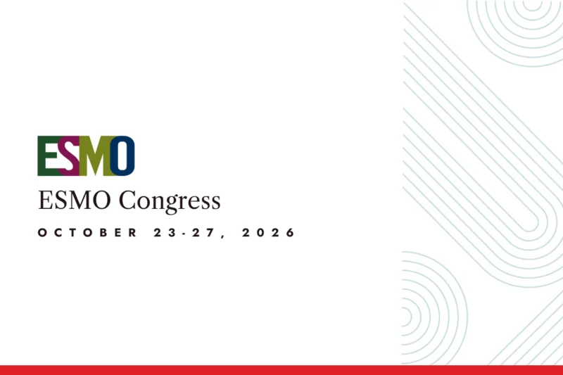 ESMO Congress 2026 banner with event dates October 23 to 27, 2026